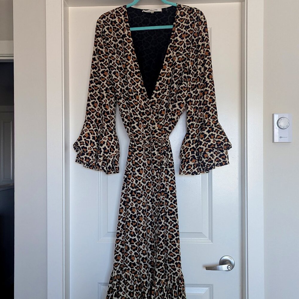 Diane Von Furtsenberg Leopard Wrap Dress